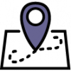 icon of map with pin