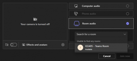 Select Room Audio