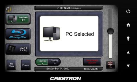 Crestron screen